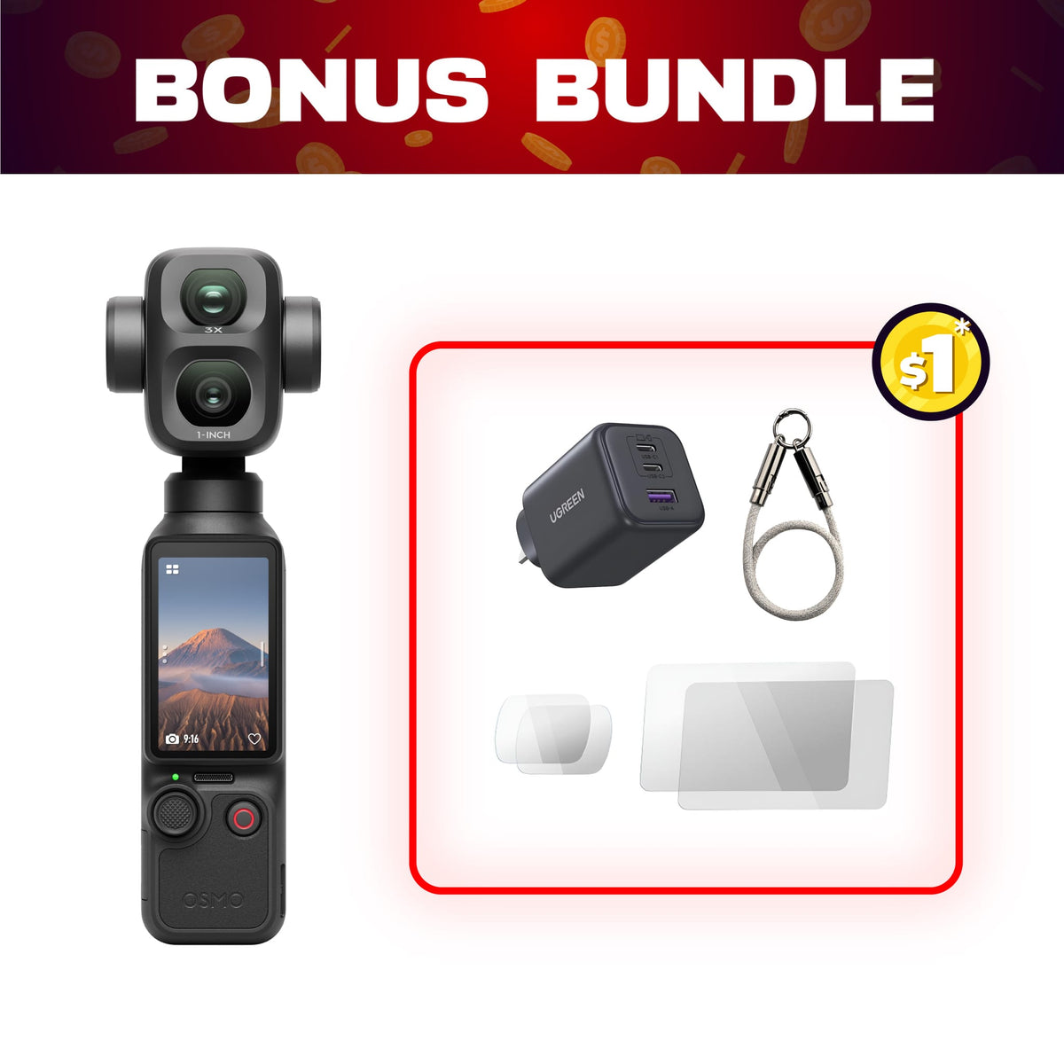 Osmo Pocket 4P + $1 Bonus Bundle — detail