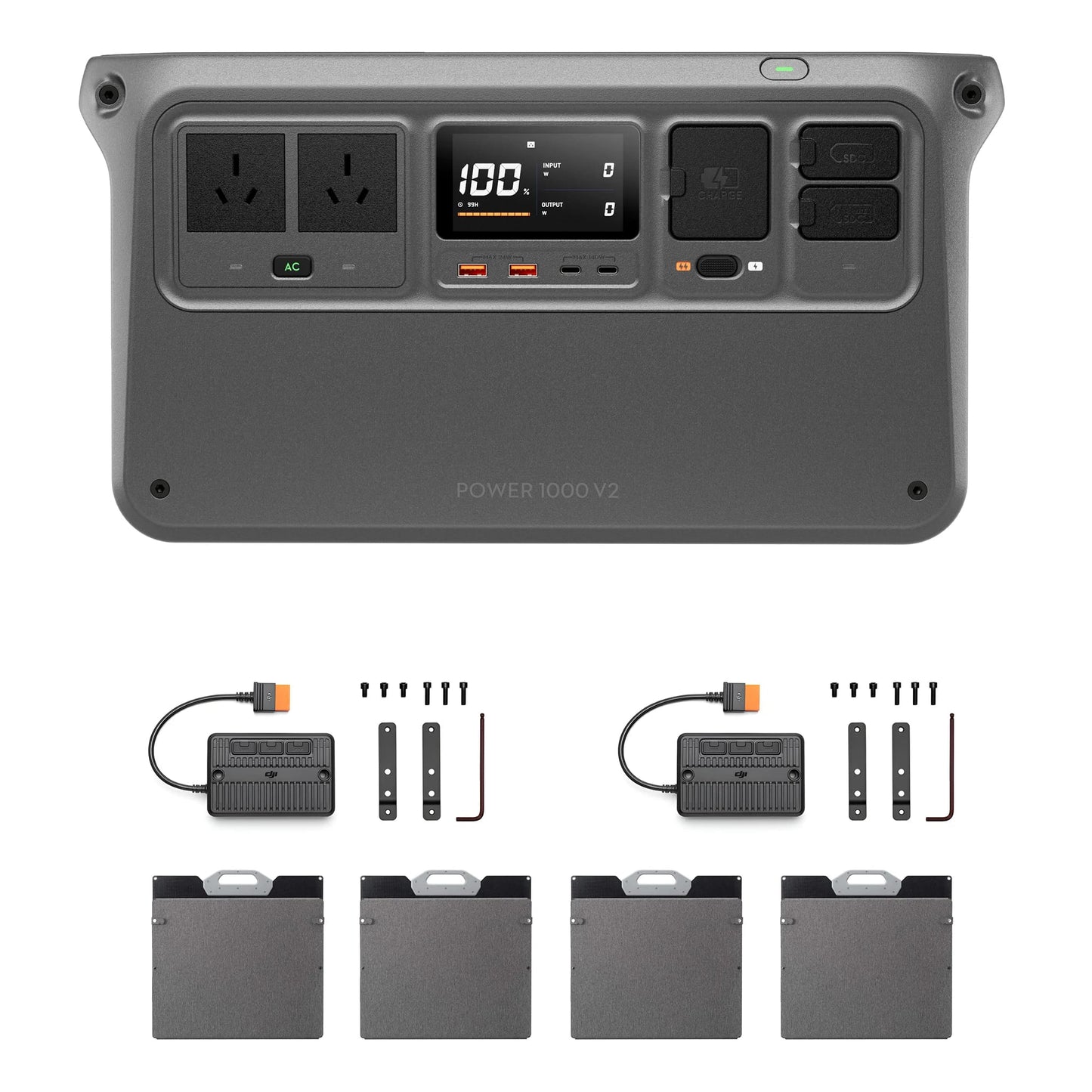 DJI Power 1000 V2 800W Foldable Solar Panel Combo