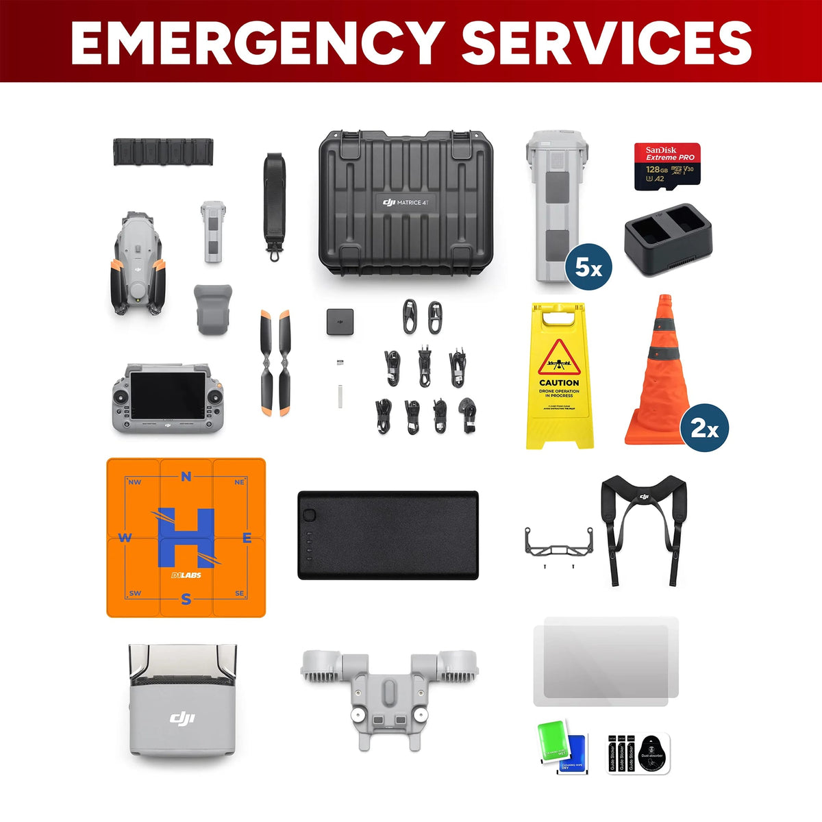 DJI Matrice 4T Emergency Services Package — detail