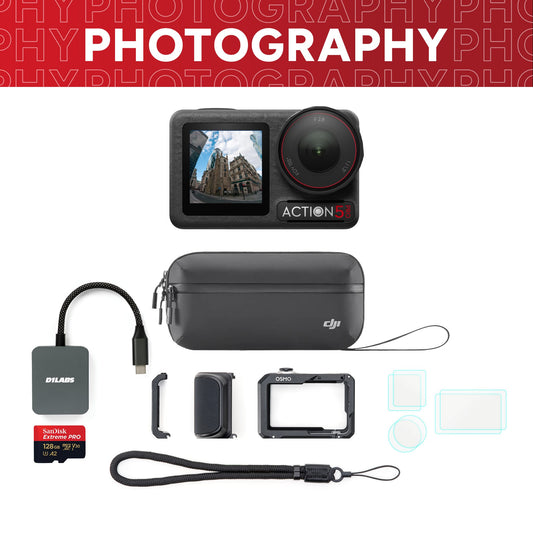Osmo Action 5 Pro Street Photography Bundle — detail