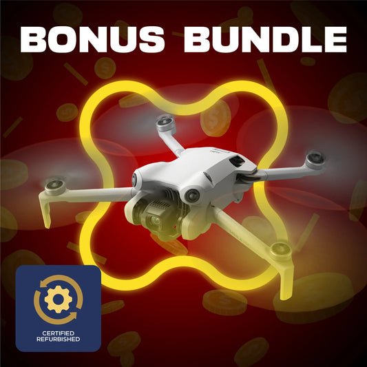 DJI Mini 4 Pro Fly More Combo + $1 Bonus Bundle (Refurbished)