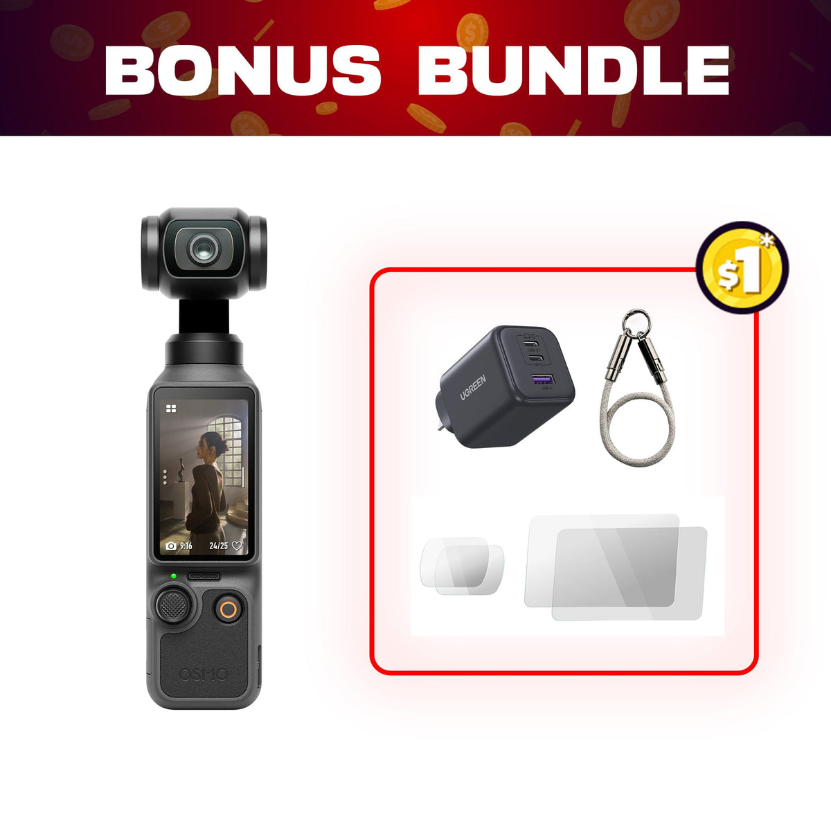 Osmo Pocket 4 + $1 Bonus Bundle — detail