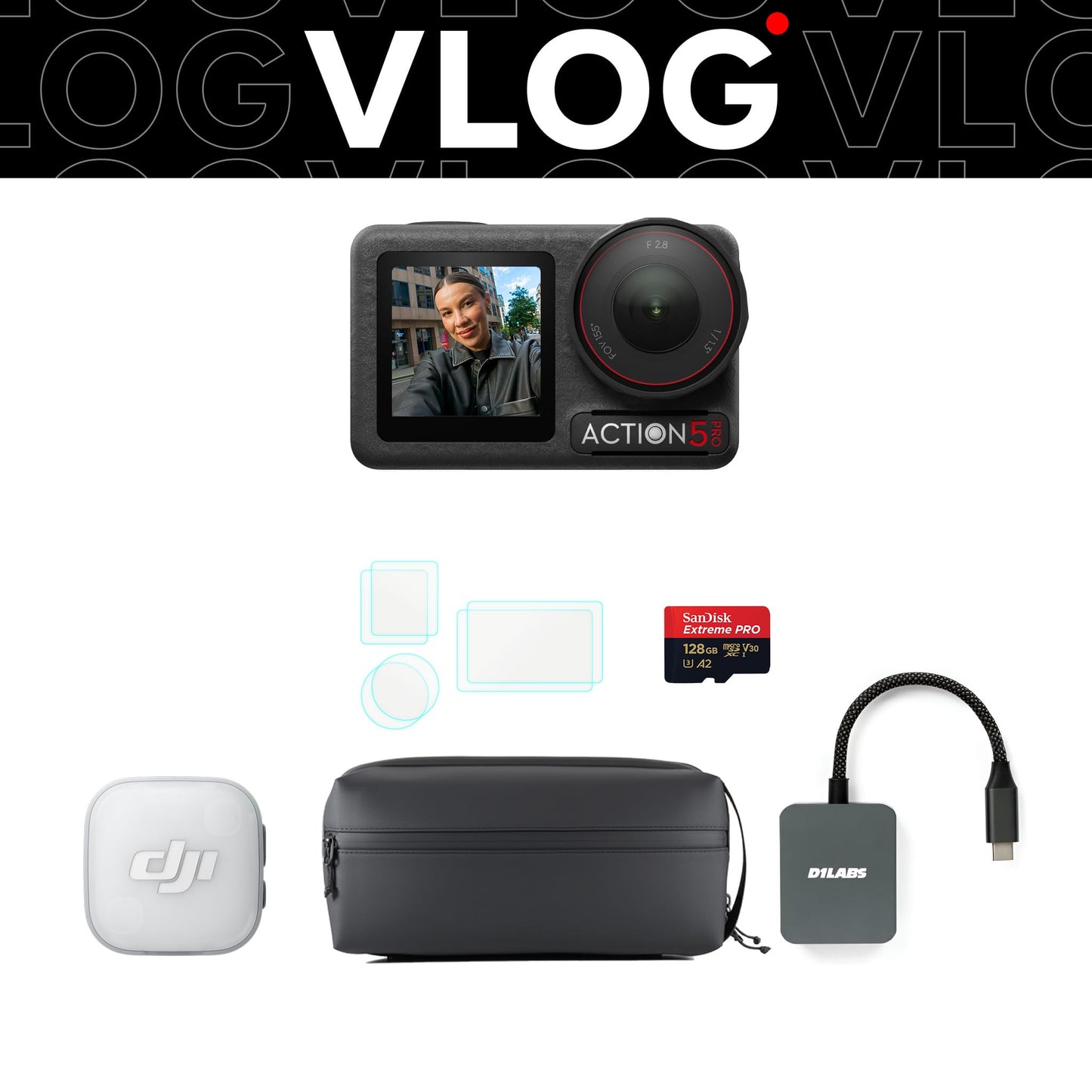 Osmo Action 5 Pro Vlog Bundle (DJI Mic Mini 2) — detail