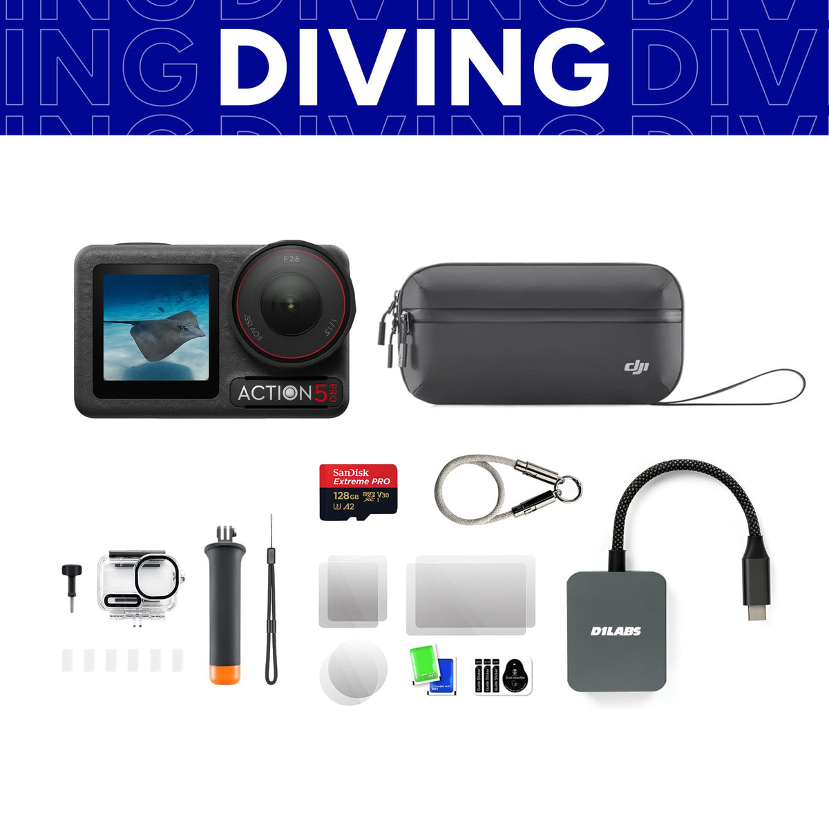 Osmo Action 5 Pro Diving Bundle — detail
