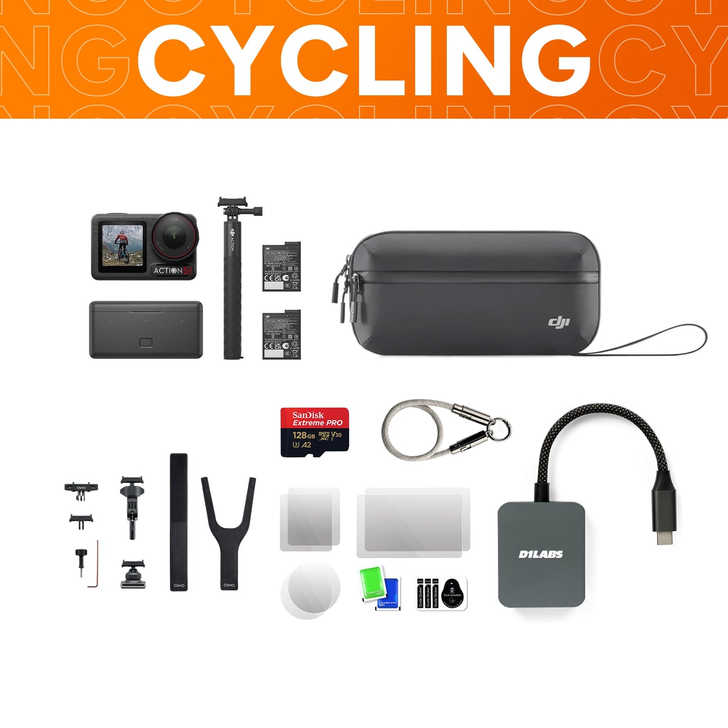 Osmo Action 5 Pro Cycling Bundle Plus — detail