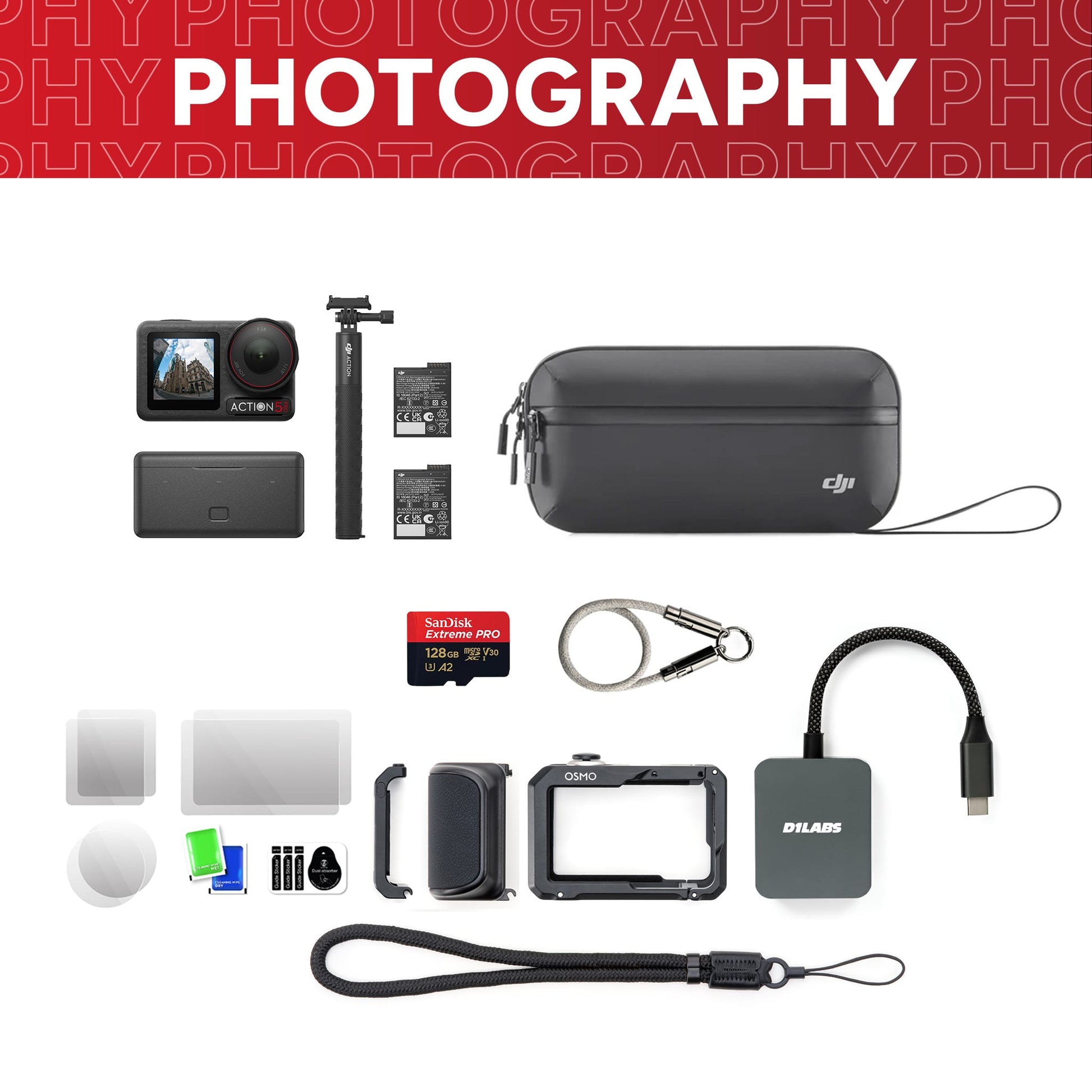 Osmo Action 5 Pro Street Photography Bundle Plus — detail