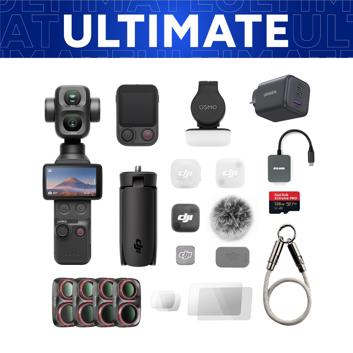 Osmo Pocket 4P Ultimate Vlog Combo — detail