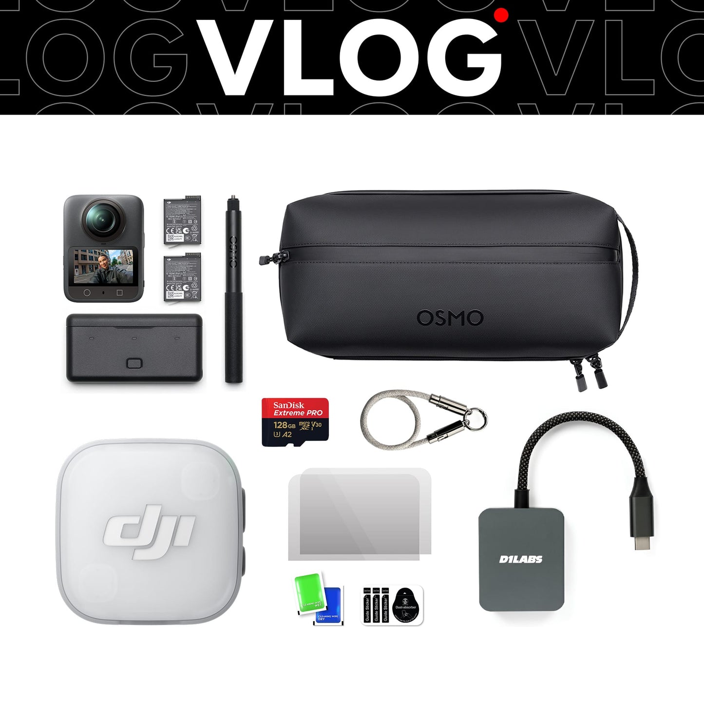 Osmo 360 Vlog Bundle Plus (DJI Mic Mini 2) — detail
