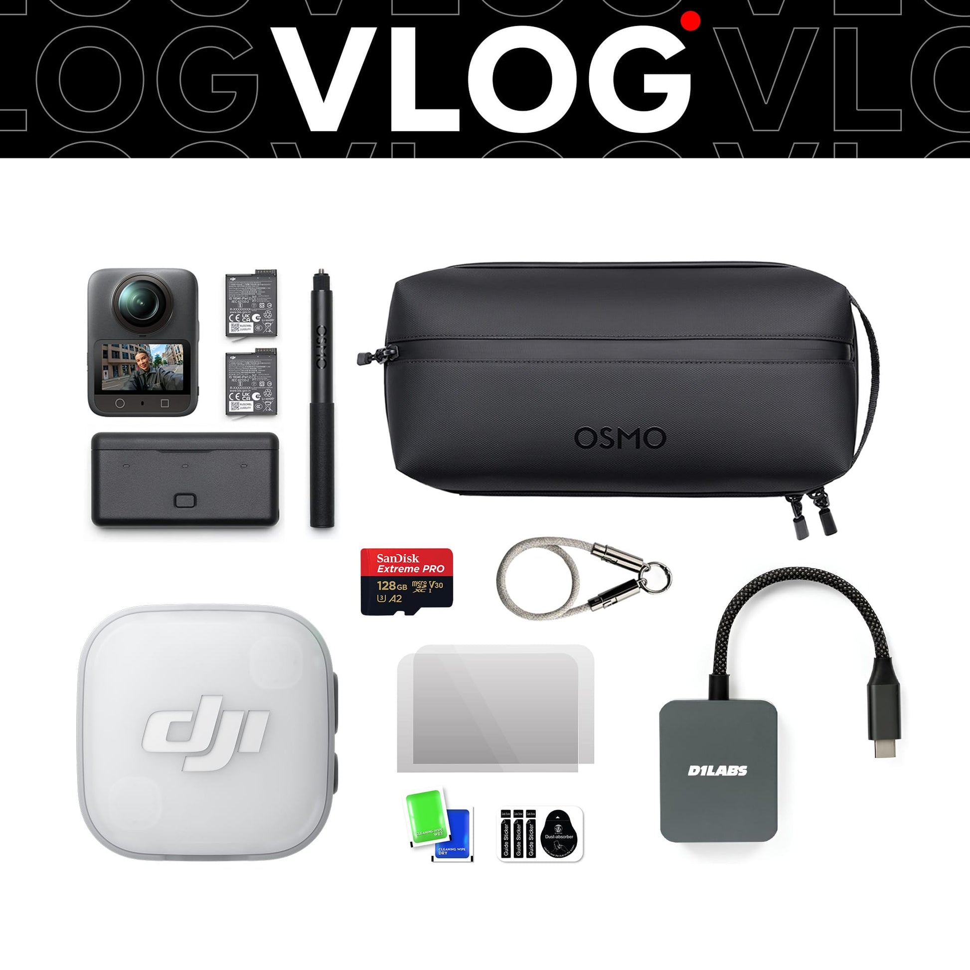 Osmo 360 Vlog Bundle Plus (DJI Mic Mini 2) — detail
