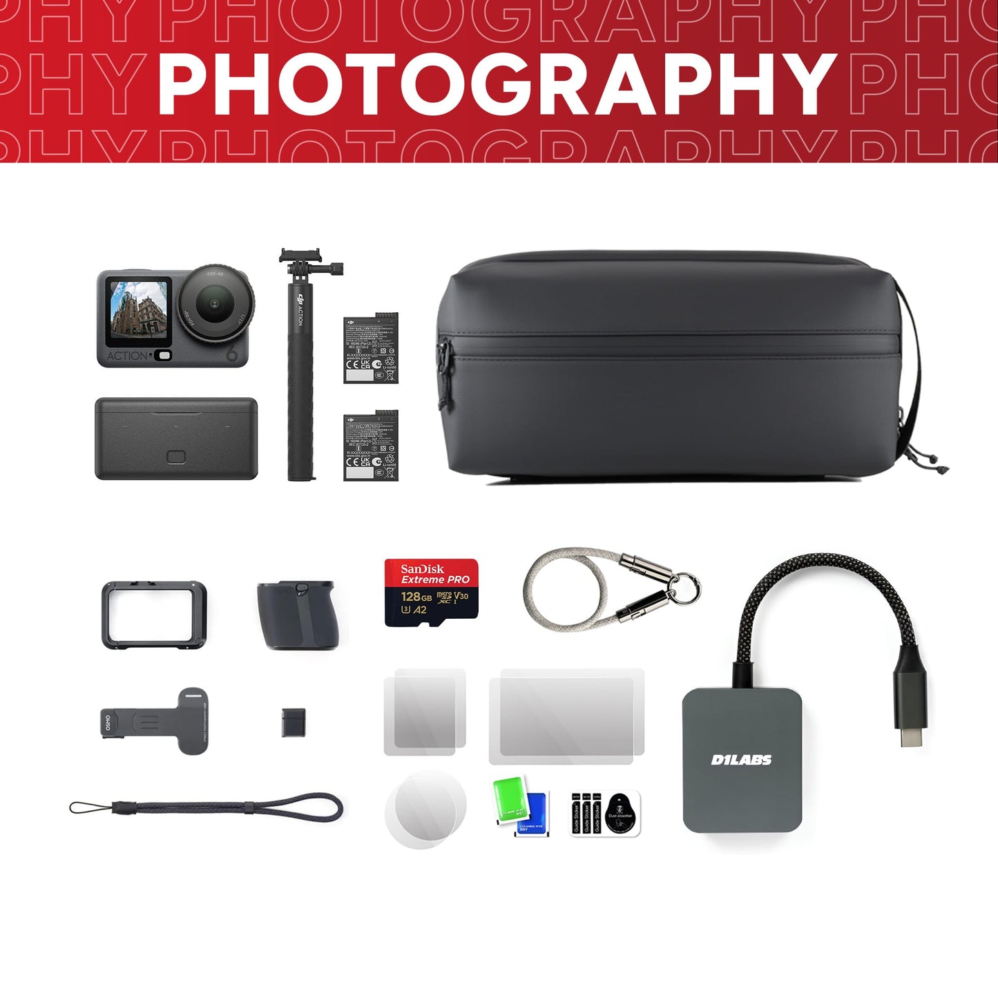Osmo Action 6 Street Photography Bundle Plus — detail