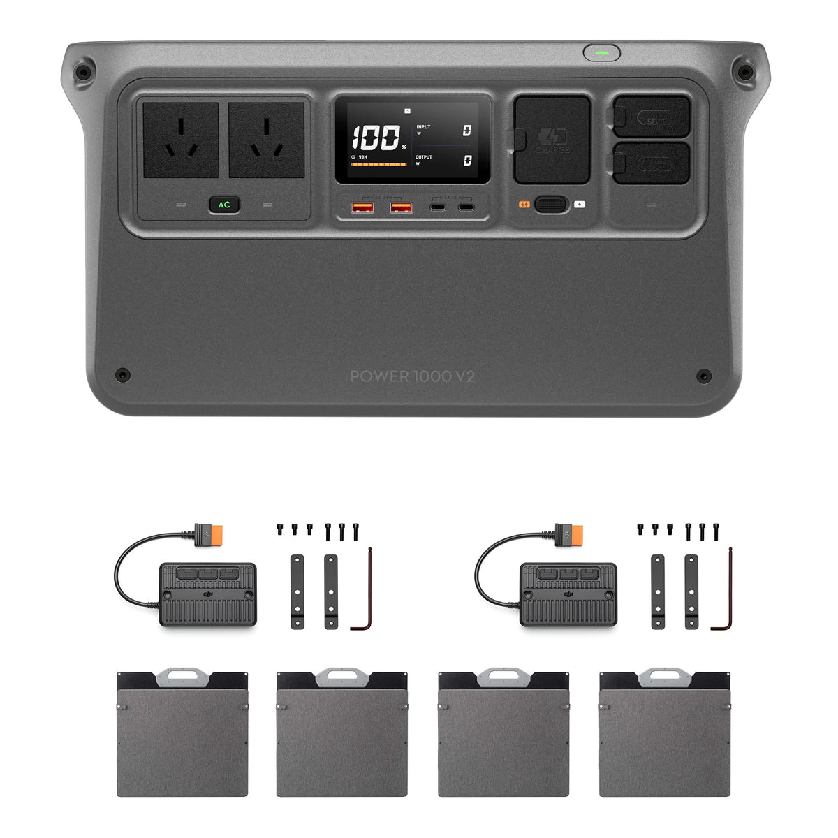 DJI Power 1000 V2 800W Foldable Solar Panel Combo