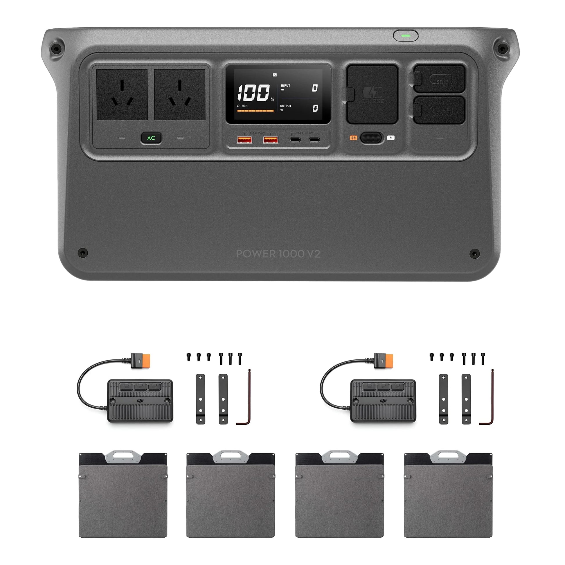 DJI Power 1000 V2 800W Foldable Solar Panel Combo