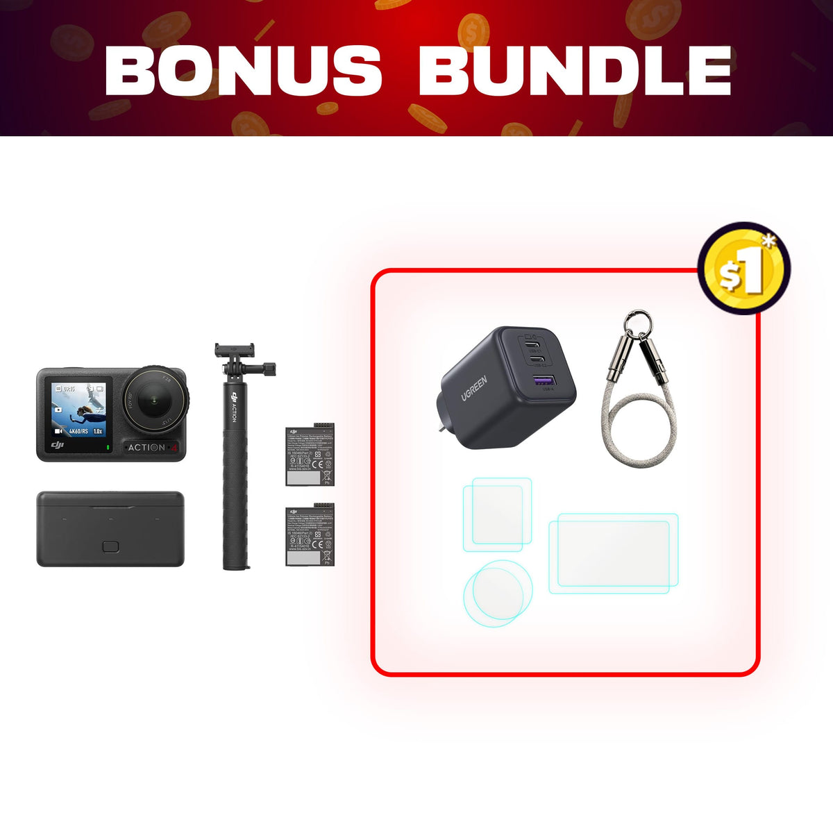 Osmo Action 4 Adventure Combo + $1 Bonus Bundle — detail