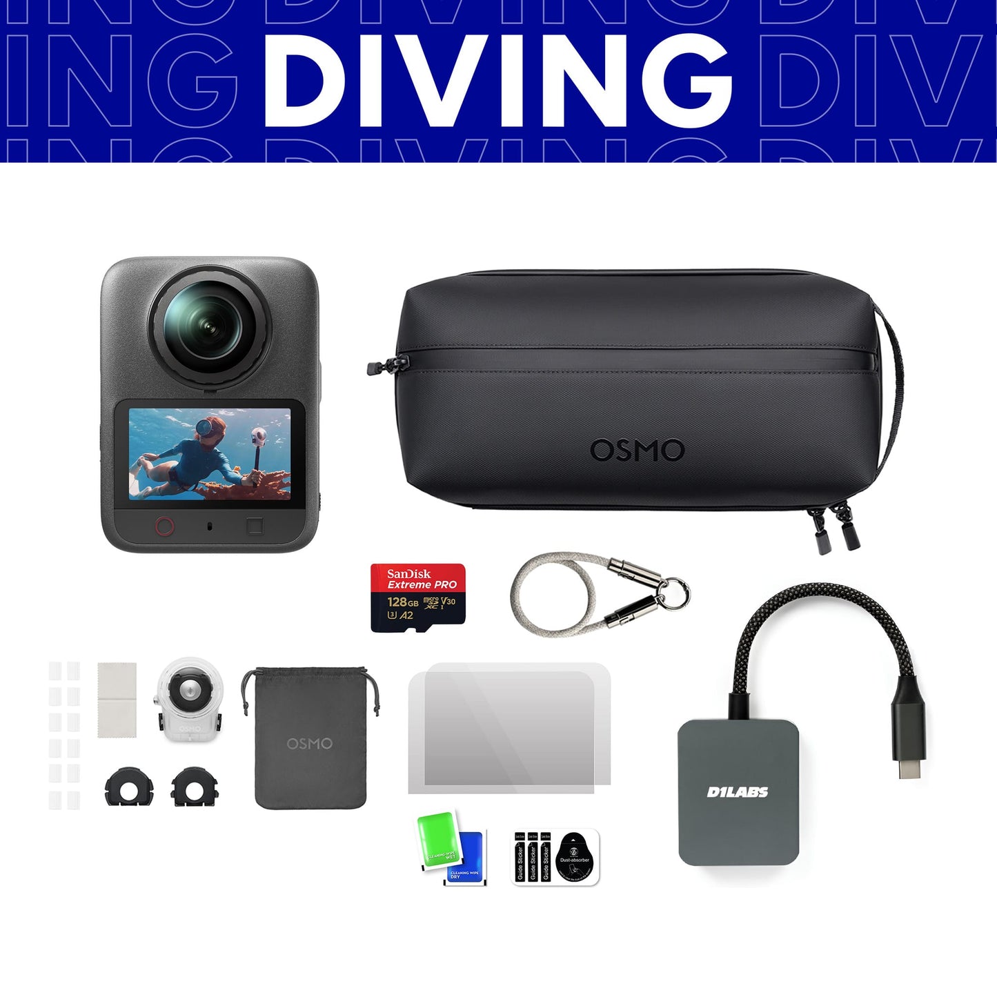 Osmo 360 II Diving Bundle — detail