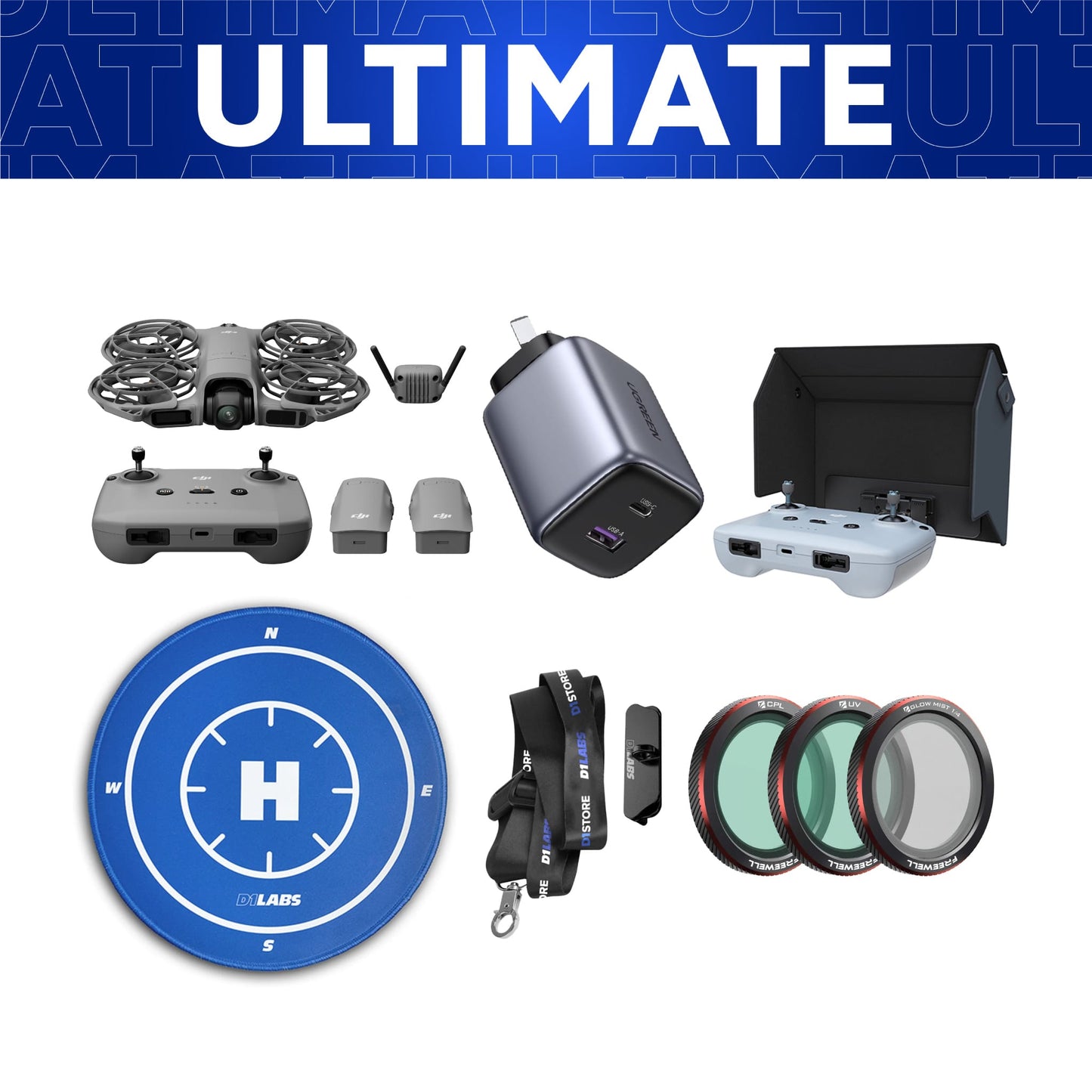 DJI Neo 2 Ultimate Combo w. DJI RC-N3 — detail