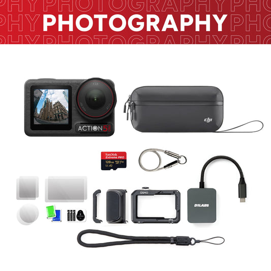 Osmo Action 5 Pro Street Photography Bundle — detail