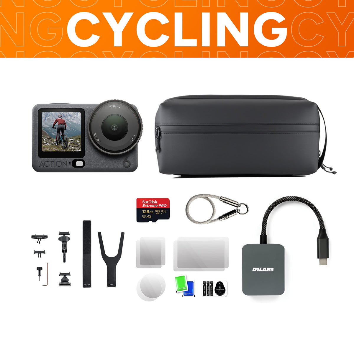 Osmo Action 6 Cycling Bundle — detail