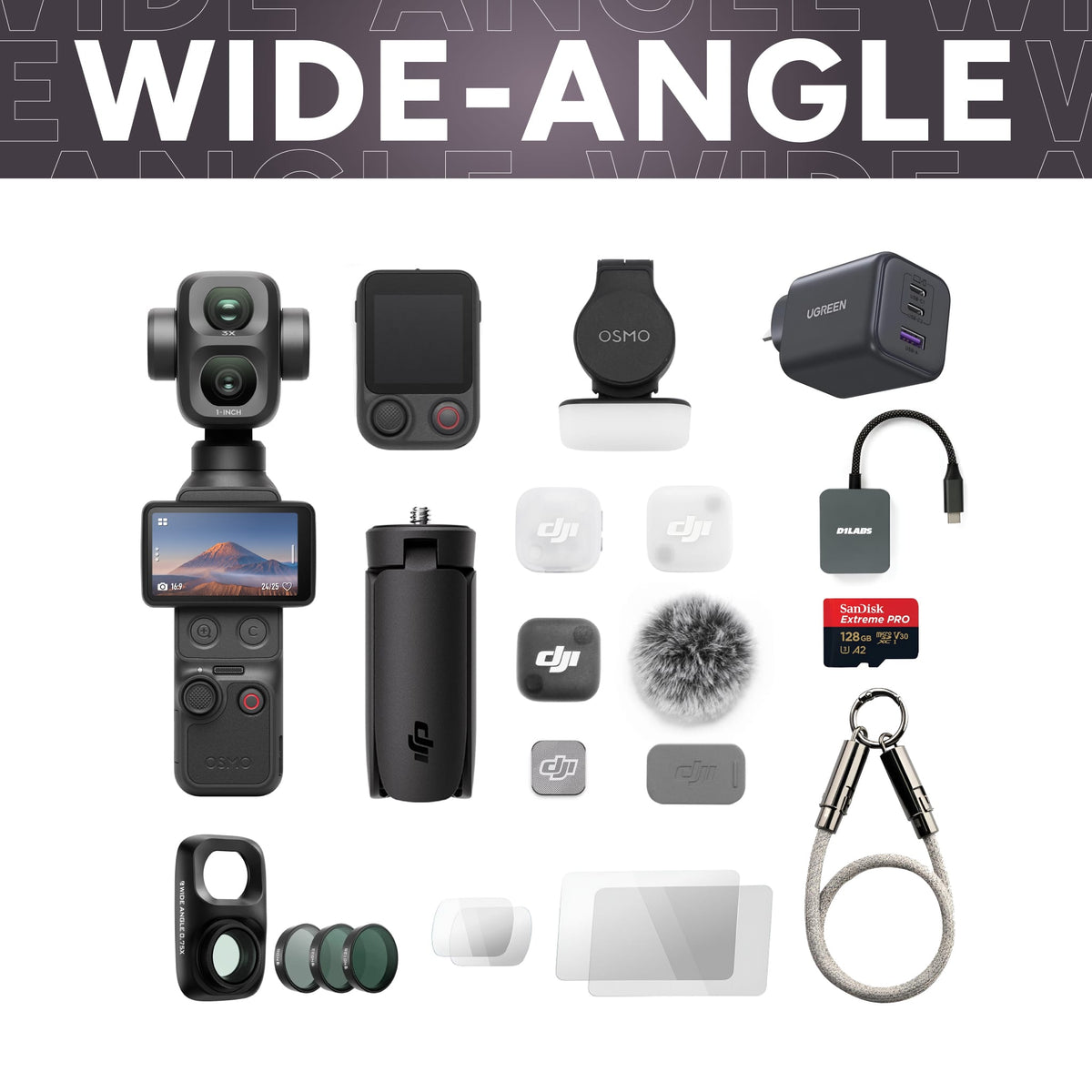 Osmo Pocket 4P Wide-Angle Vlog Combo — detail