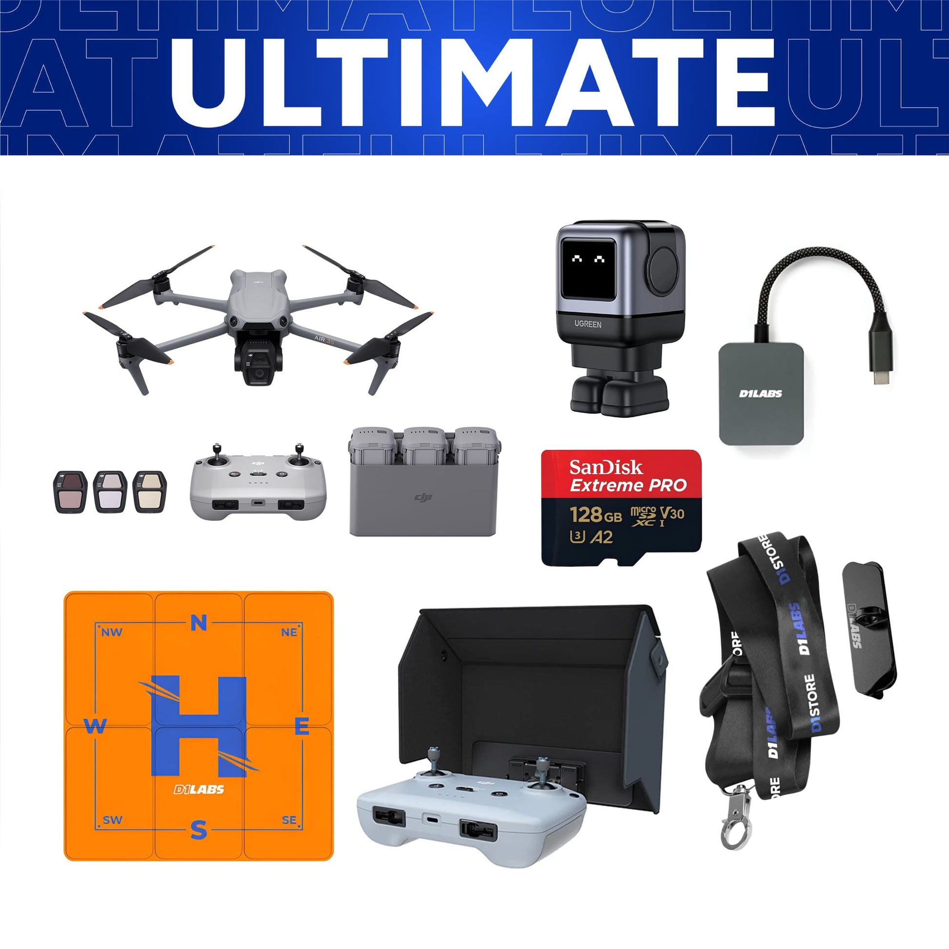DJI Air 3S Ultimate Combo (DJI RC-N3) — detail