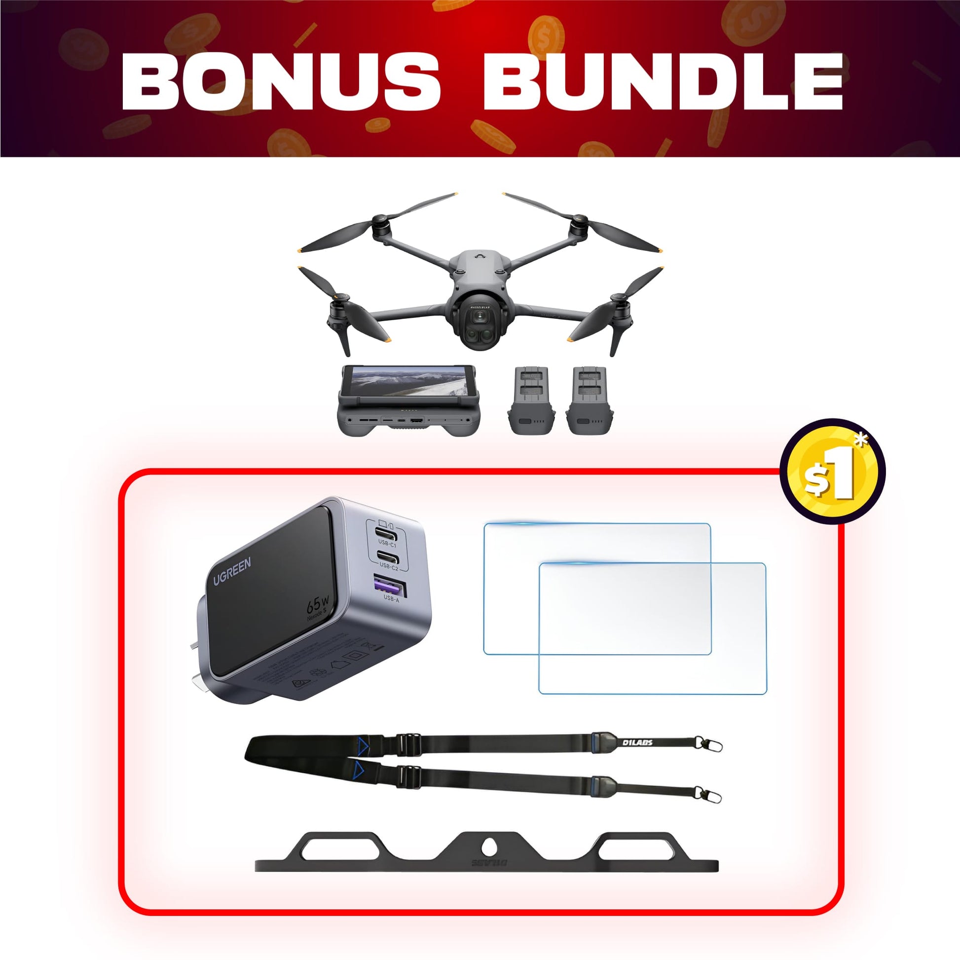 DJI Mavic 4 Pro Creator Combo + $1 Bonus Bundle