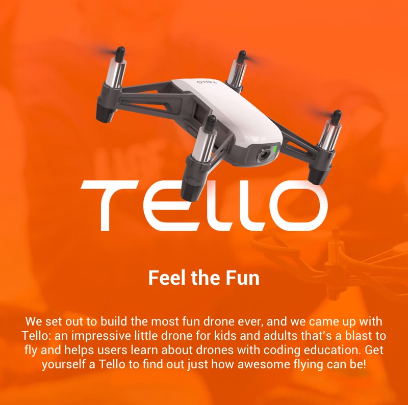DJI Drone White Tello (Feel the Fun) – D1 Store Australia 