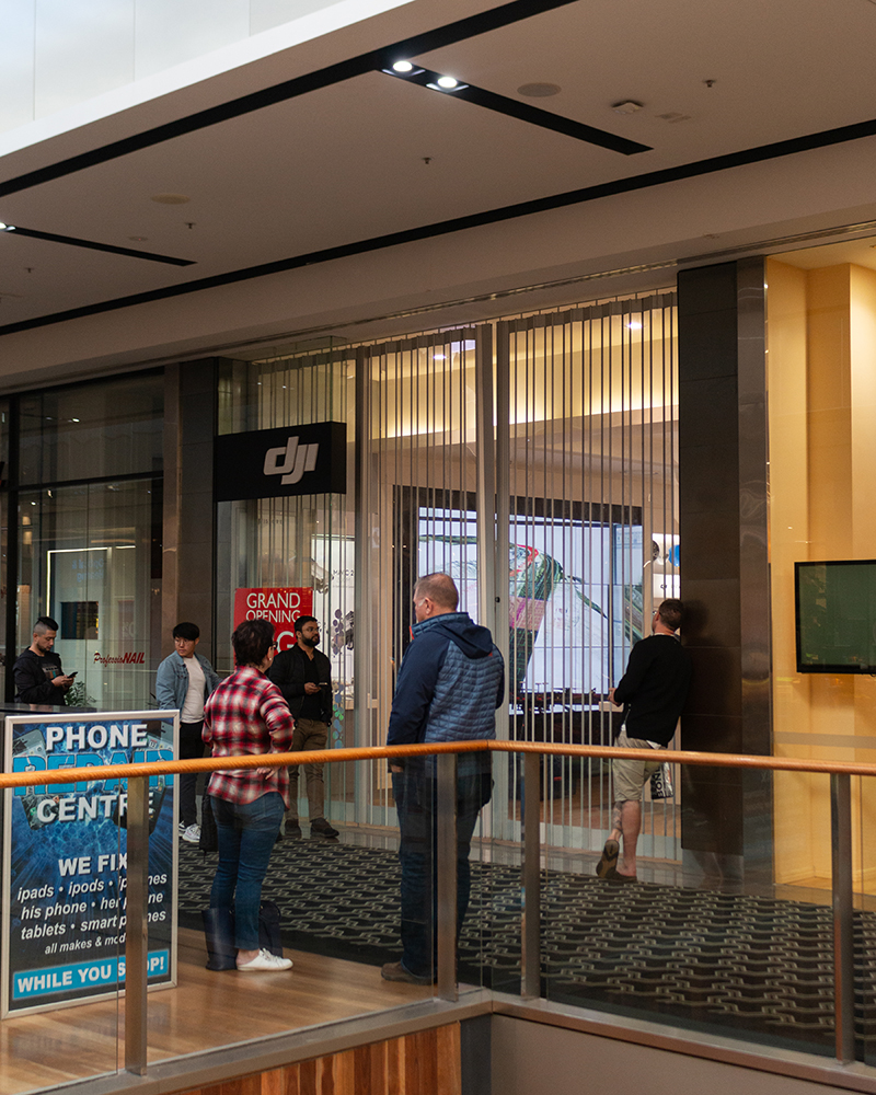 DJI Store Carindale Grand Opening Line Photos