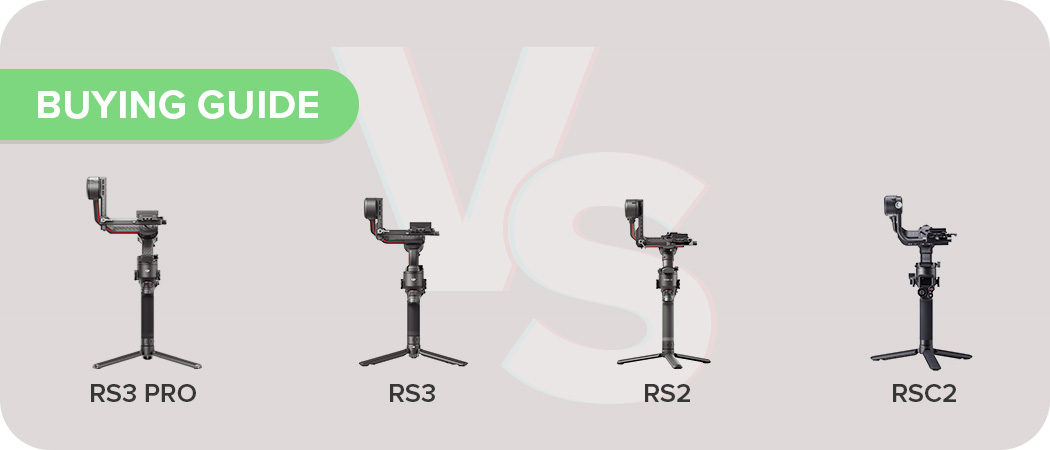 DJI Ronin Series Comparison Guide | DJI RS3 Pro vs RS3 vs RS2 vs RSC2