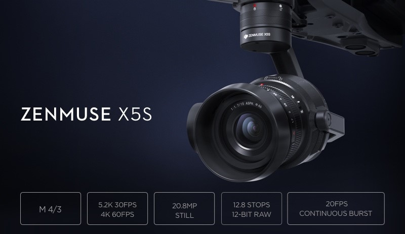DJI Inspire Accessories –Zenmuse X5S Australia (Specs) at D1 Store