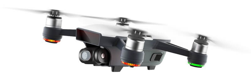 DJI Spark Alpine White with Free Remote Controller (Mechanical Gimbal Stabilization) at D1 Store Australia