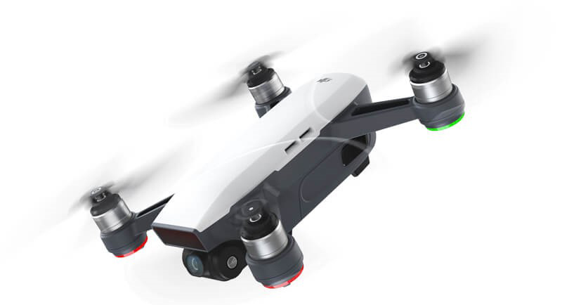 DJI Spark Alpine White with Free Remote Controller (Powerful Propulsion) at D1 Store Australia
