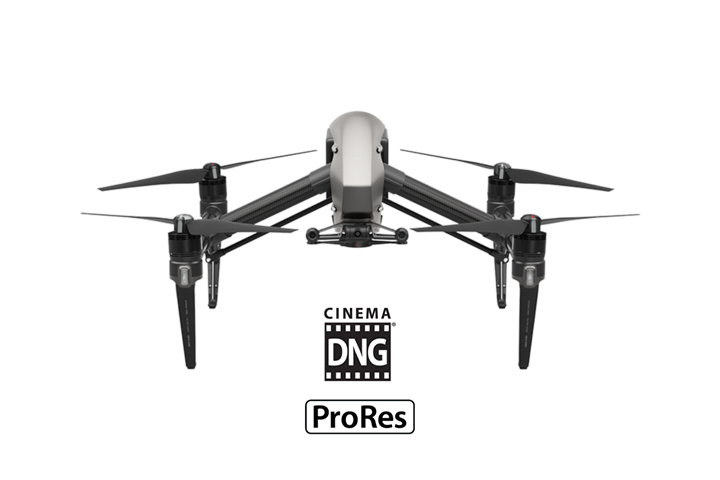 Inspire 2 Includes Apple ProPres & CinemaDNG Licenses