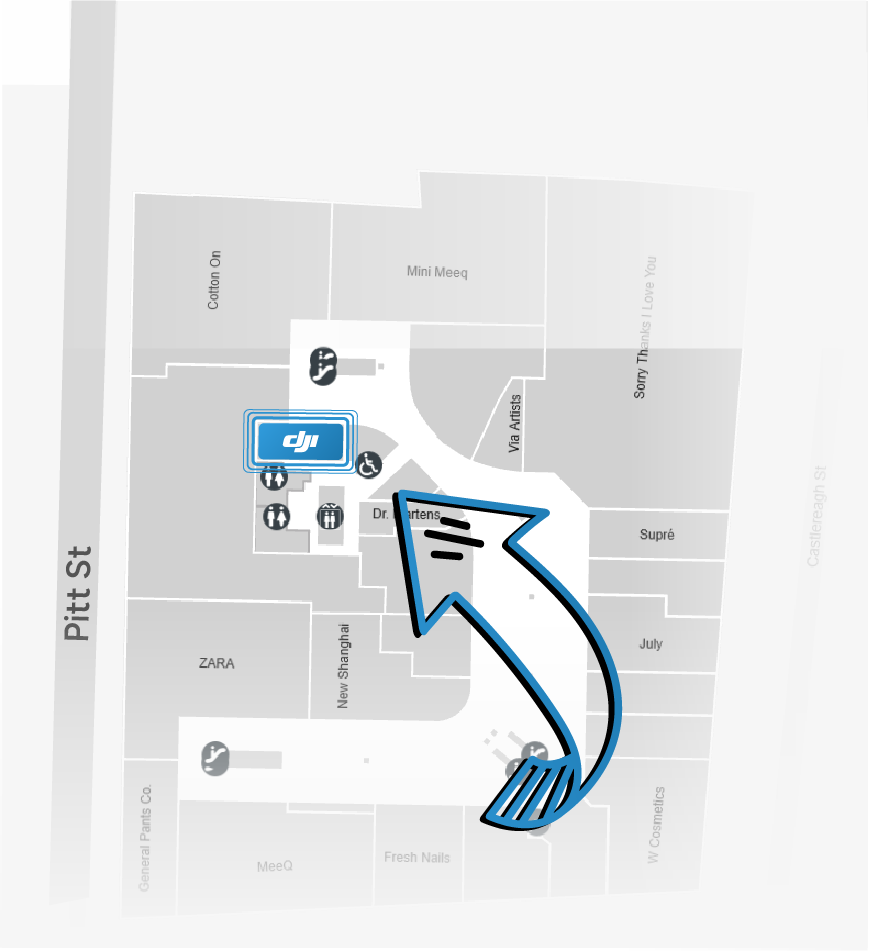New DJI Westfield Sydney store